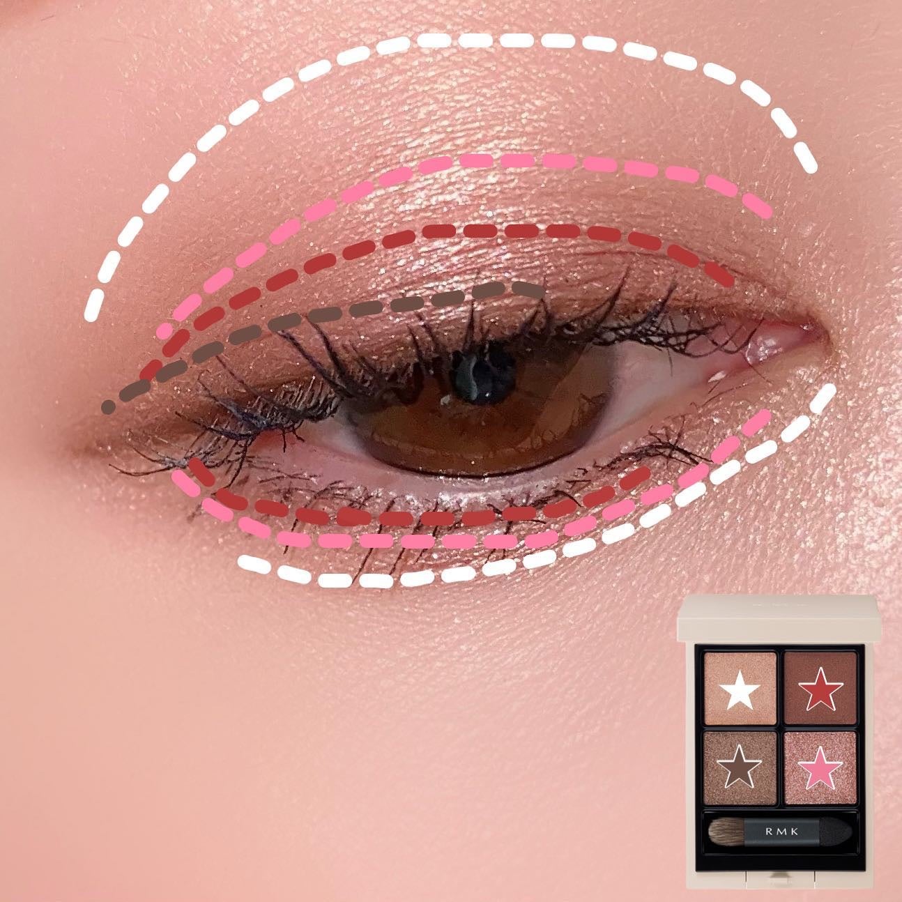 RMK シンクロマティック アイシャドウパレット/RMK/アイシャドウパレットを使ったクチコミ(4枚目)