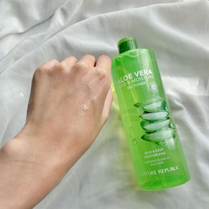 マイルド&モイスチャー アロエビッグトナー/ネイチャーリパブリック/化粧水を使ったクチコミ(4枚目)