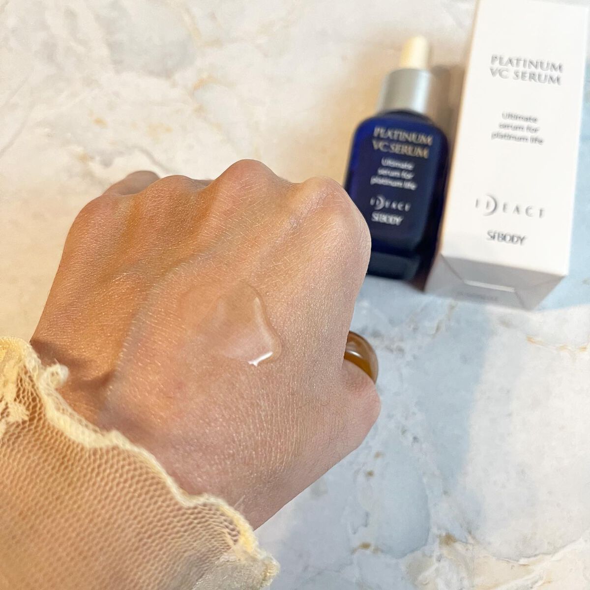 プラチナVCセラム/イデアアクト/美容液を使ったクチコミ（2枚目）