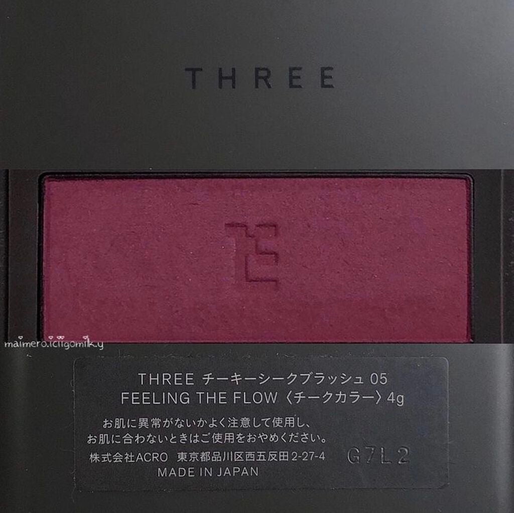 チーキーシークブラッシュ/THREE/パウダーチークを使ったクチコミ(4枚目)