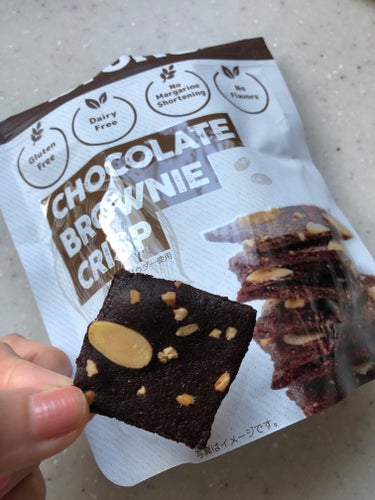 クリスピーブラウニーチョコレート/bruno snak/食品を使ったクチコミ（2枚目）