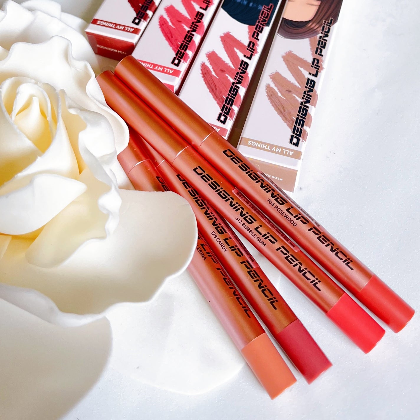 オールマイシングス トゥルービューティー デザイニング リップペンシル/all my things/リップライナーを使ったクチコミ(7枚目)