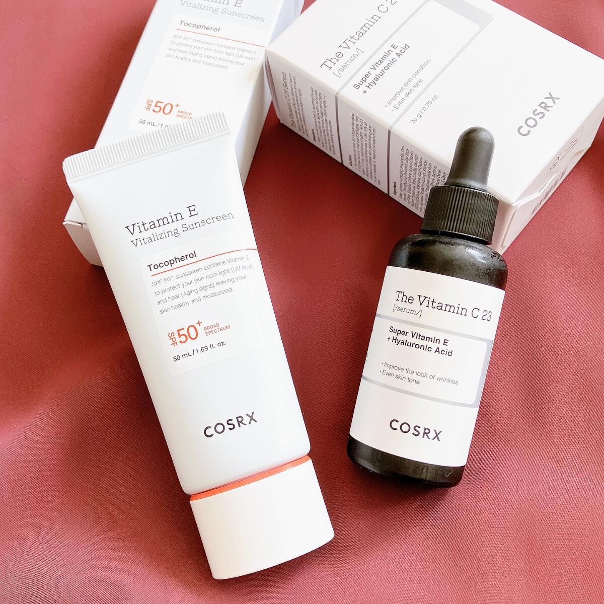 ビタミンEバイタライジングUVクリーム　SFP50＋/COSRX/日焼け止めクリームを使ったクチコミ（1枚目）