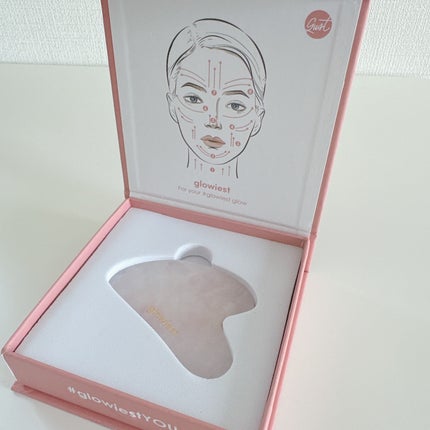 Rose Quartz Gua Sha for Face and Body/glowiest/美顔器・マッサージを使ったクチコミ(4枚目)