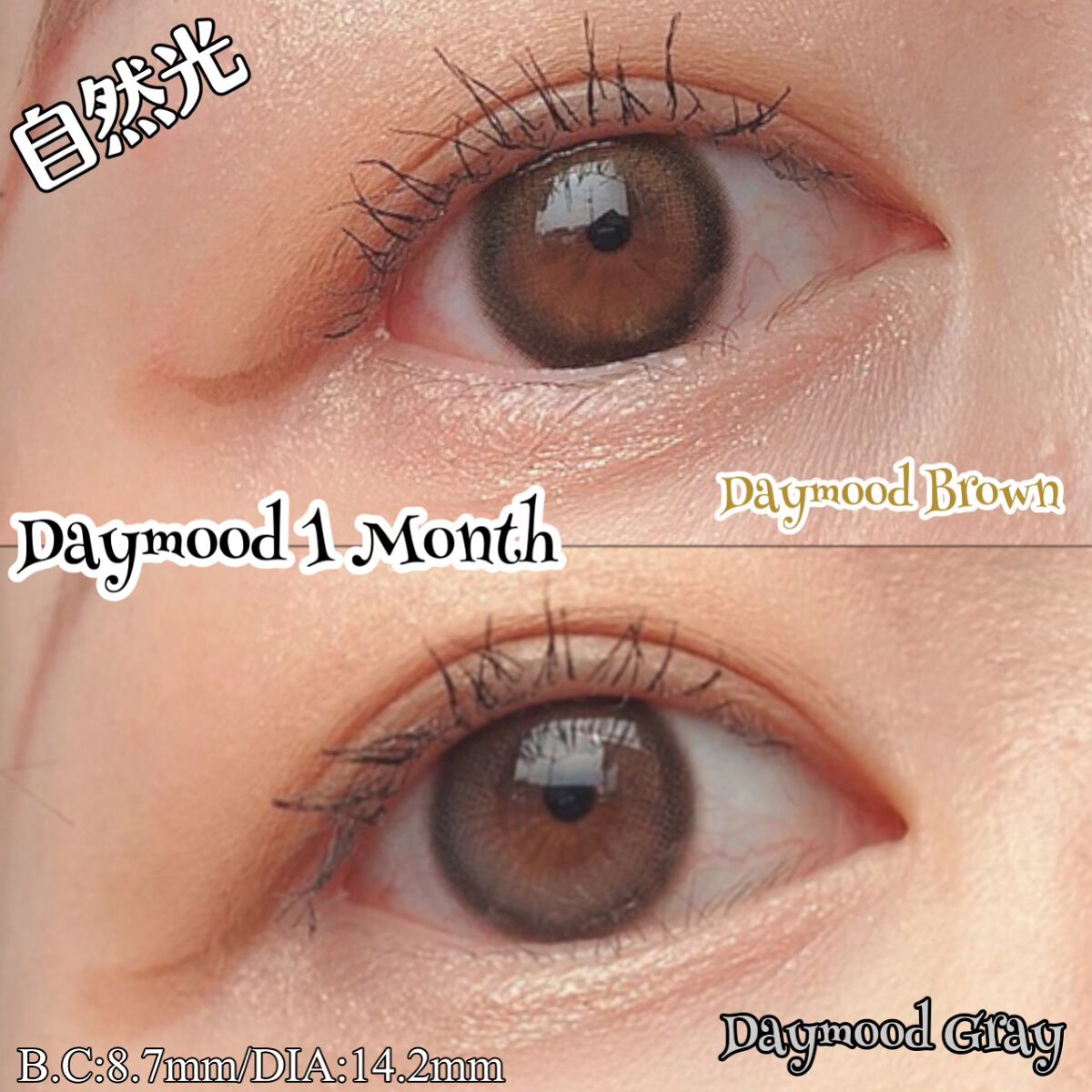 デームードブラウンマンスリー (DAYMOOD BROWN monthly)/OLOLA/1ヶ月(1MONTH)カラコンを使ったクチコミ(10枚目)