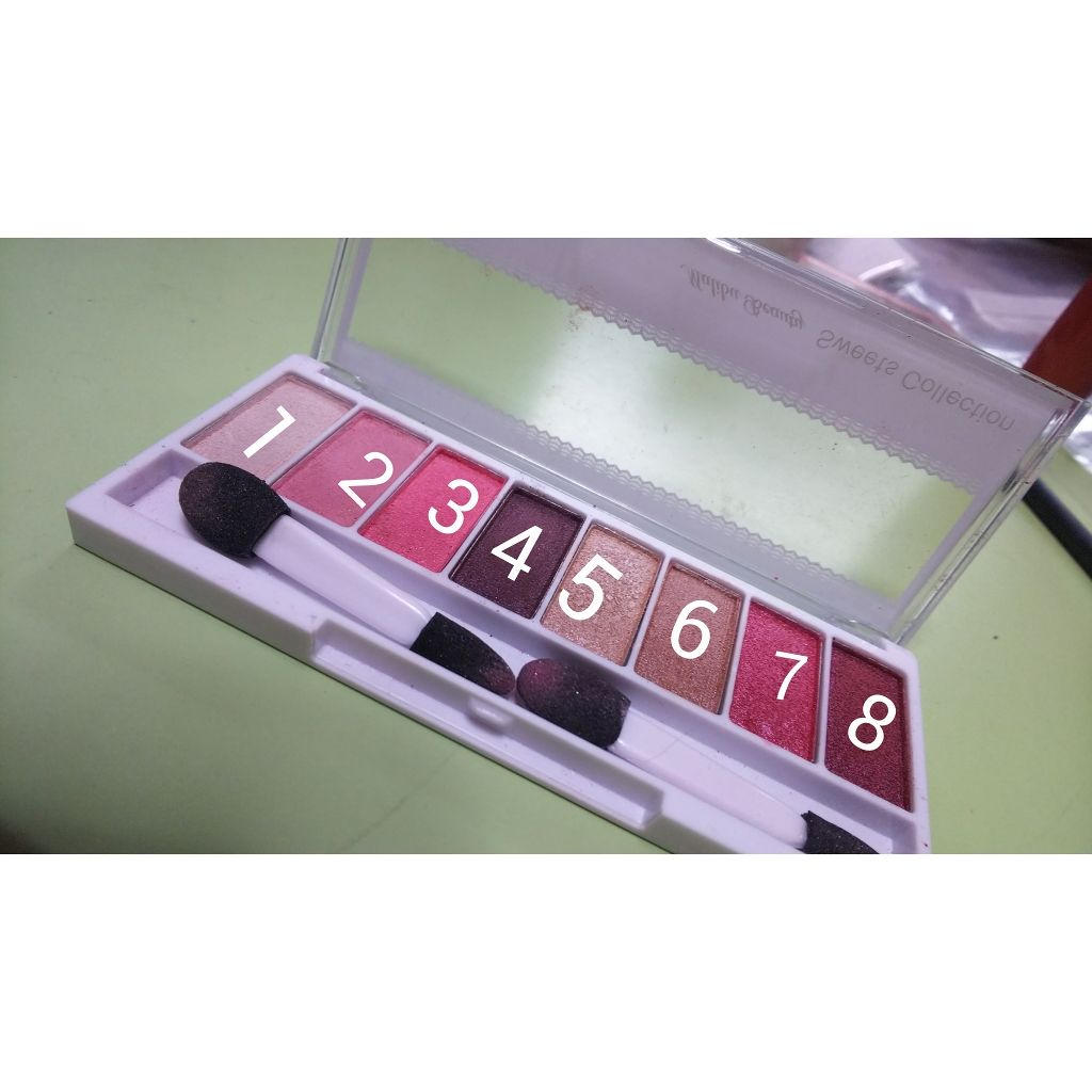 スイーツコレクション/マリブビューティー/アイシャドウパレットを使ったクチコミ（2枚目）