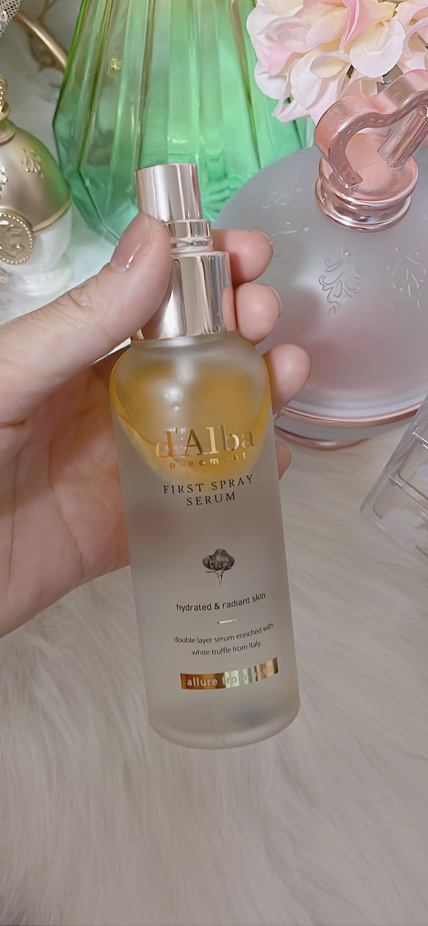 ダルバ ホワイトトリュフファーストスプレーセラム/ダルバ/ミスト状化粧水を使ったクチコミ(5枚目)