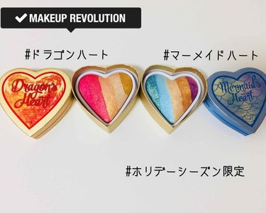 ハートハイライター ユニコーンハート/MAKEUP REVOLUTION/ハイライトを使ったクチコミ（1枚目）