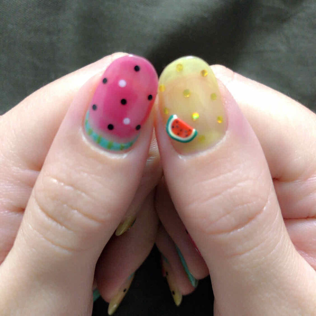 ウィークリージェル NE-20 Romantic Sunset/HOMEI/ジェルネイルを使ったクチコミ（3枚目）