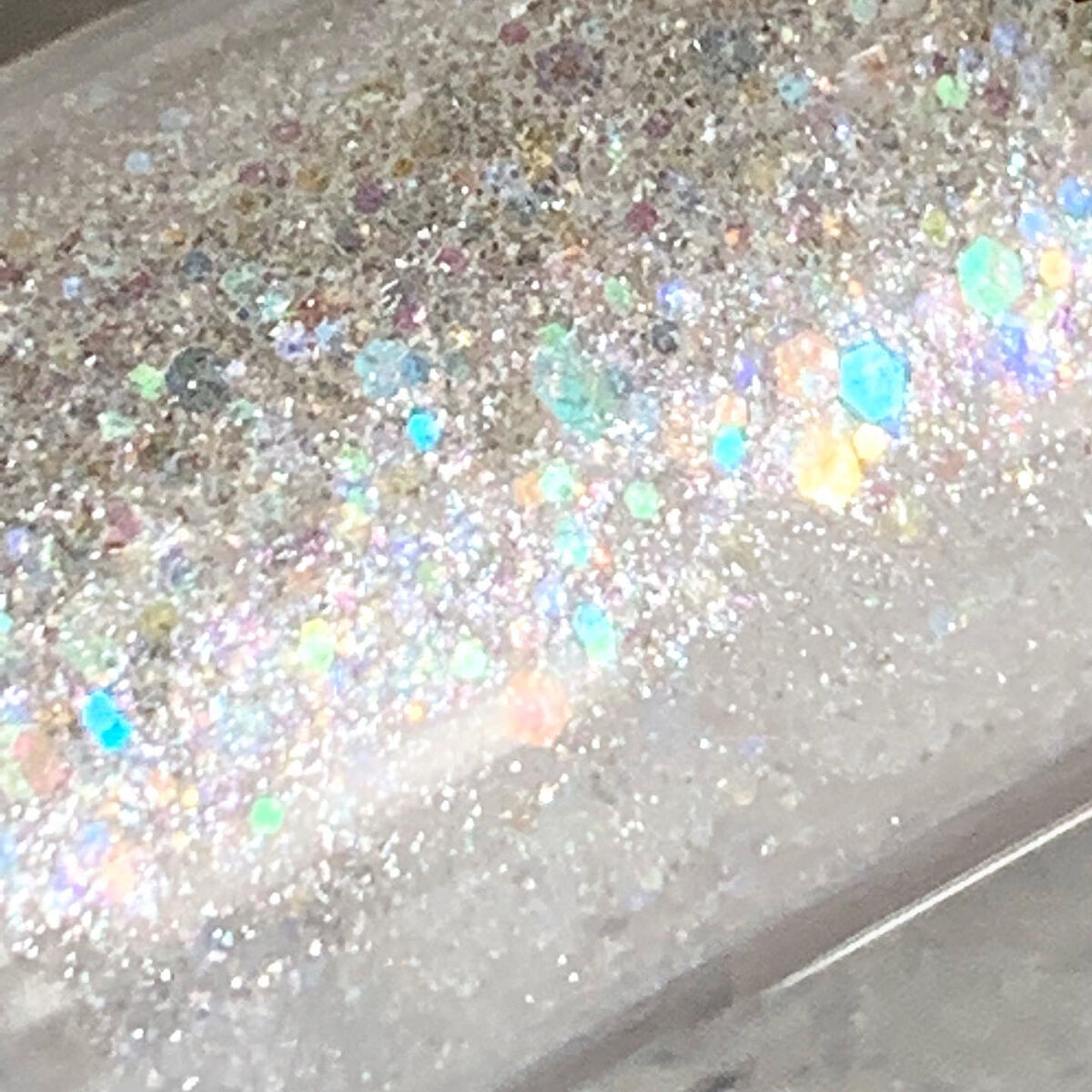 MD ドリーミーグリッター 01 WHITE GLORY/mude./グリッターを使ったクチコミ（2枚目）