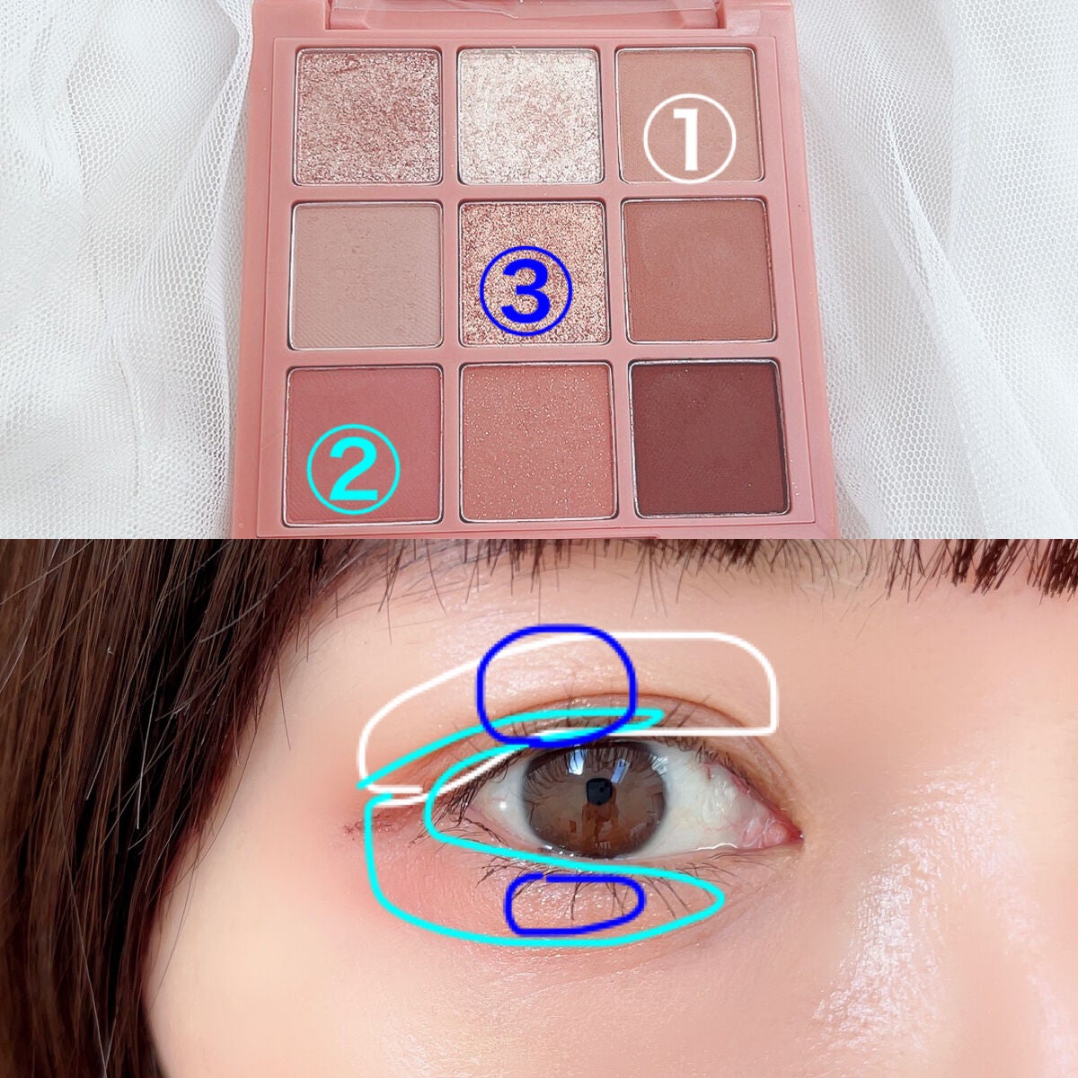 プレイカラーアイズ ミューリーロマンス/ETUDE/アイシャドウパレットを使ったクチコミ(3枚目)