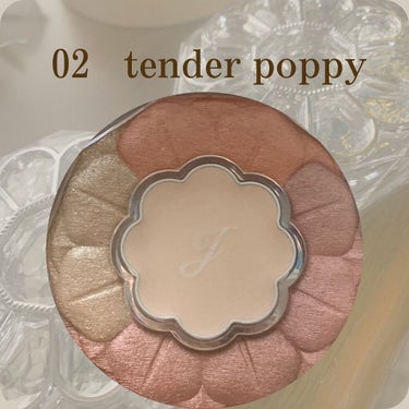 ジルスチュアート ブルームクチュール アイズ 02 tender poppy/JILL STUART/アイシャドウパレットを使ったクチコミ（2枚目）