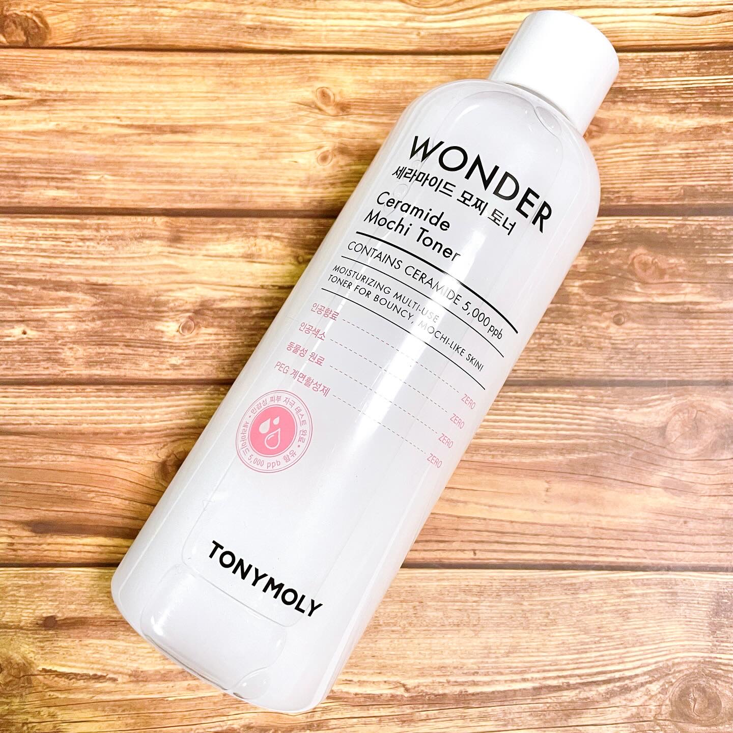 Wonder Ceramide Mochi Toner（トニーモリーワンダーCモチトナー）/TONYMOLY/化粧水を使ったクチコミ（1枚目）