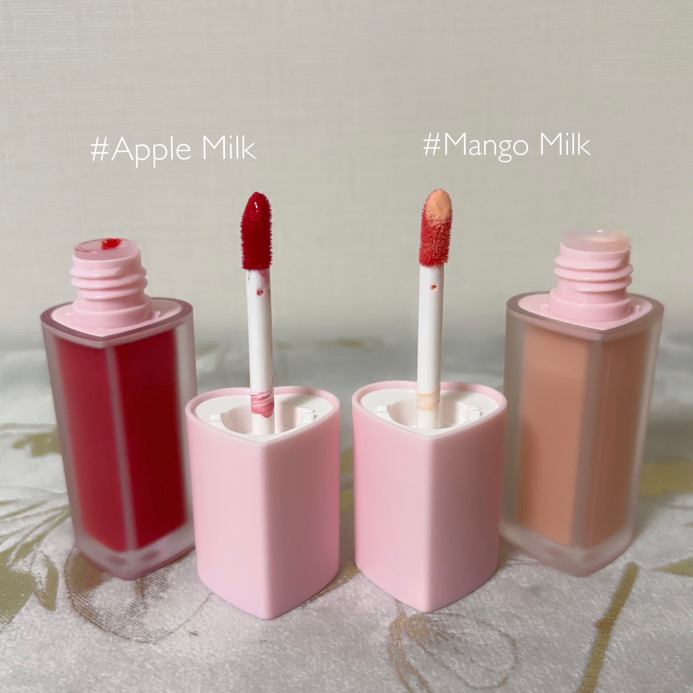 ミルクハートティントリップアンドチーク/Merrymonde/リップティントを使ったクチコミ（2枚目）