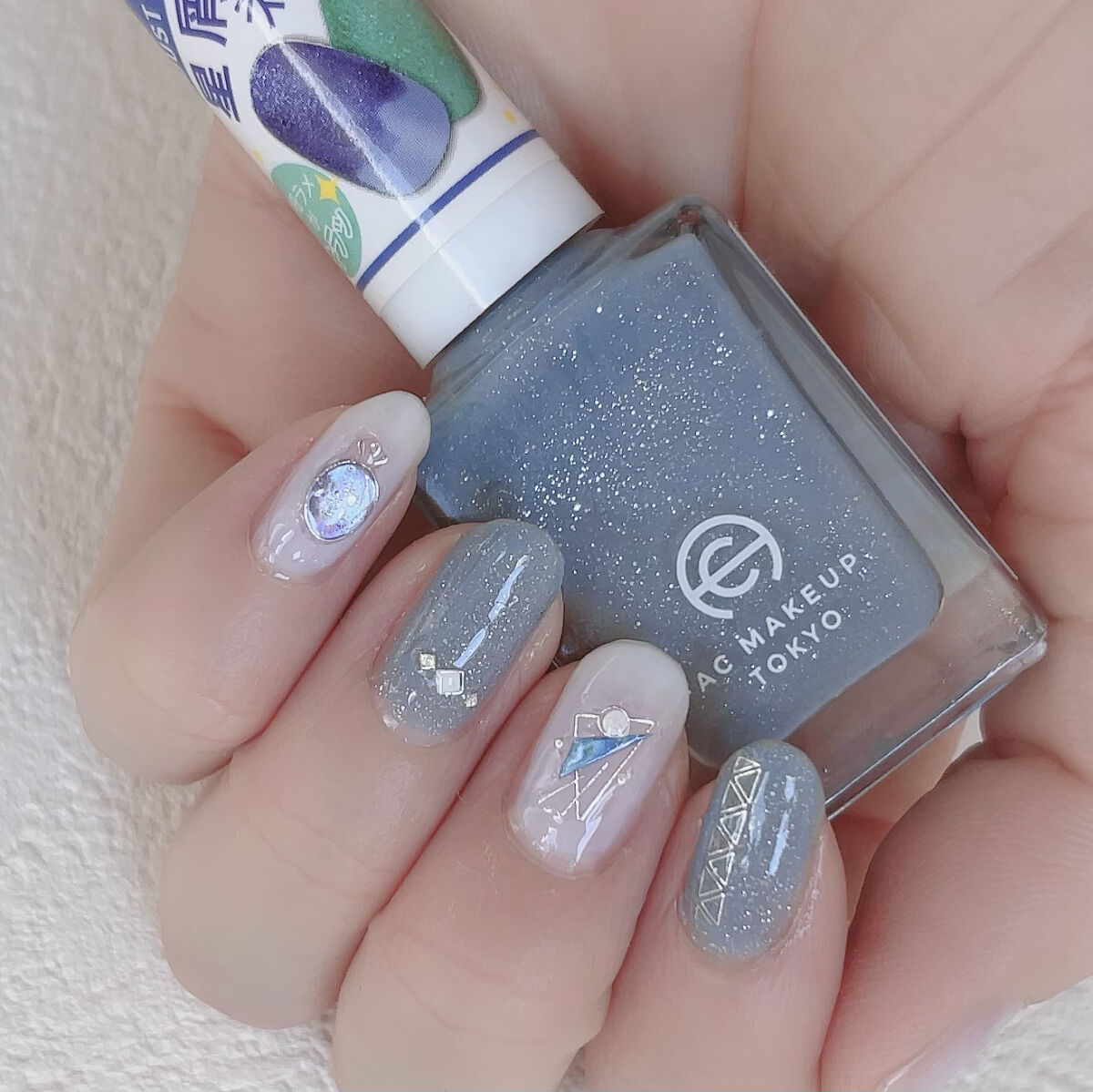 ネイルシール/セリア/ネイルシールを使ったクチコミ（1枚目）