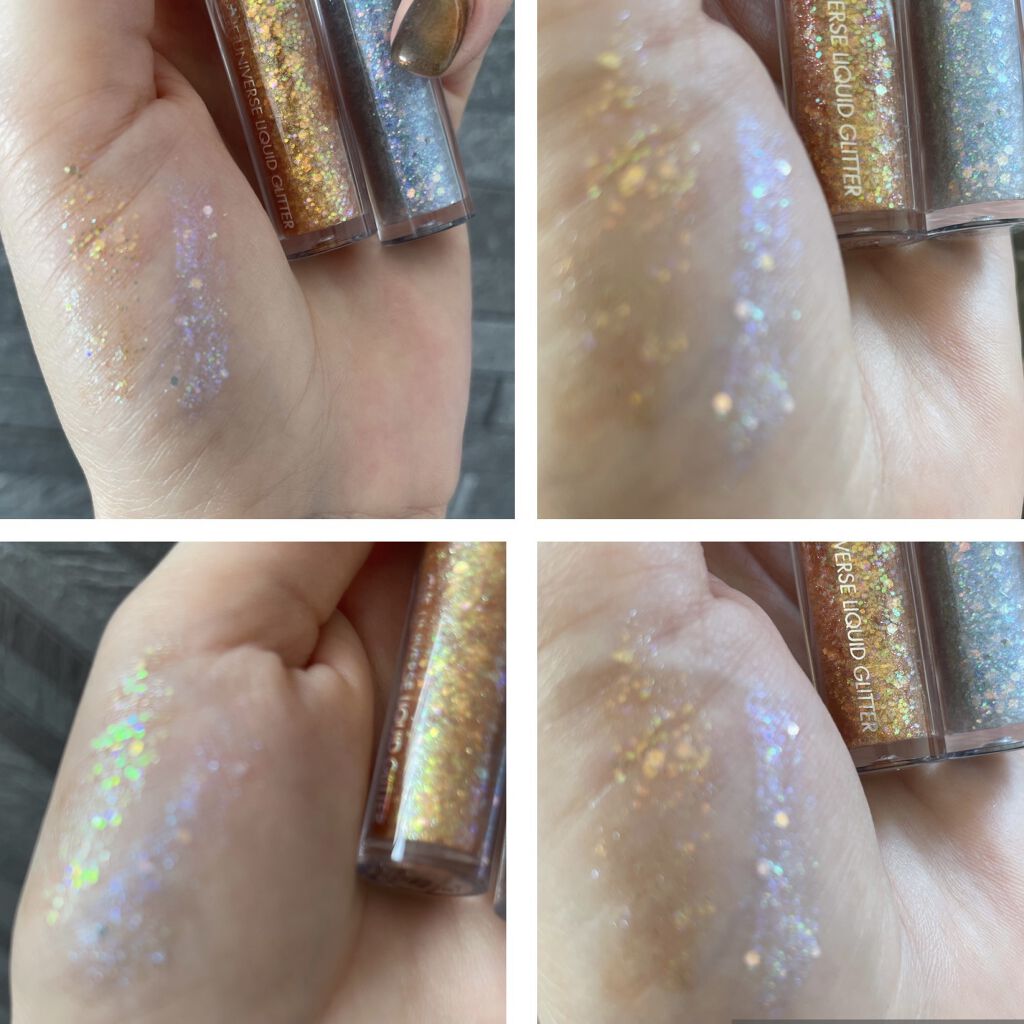 リキッド グリッター シャドウ/rom&nd/グリッターを使ったクチコミ（2枚目）