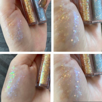 リキッド グリッター シャドウ/rom&nd/グリッターを使ったクチコミ(2枚目)