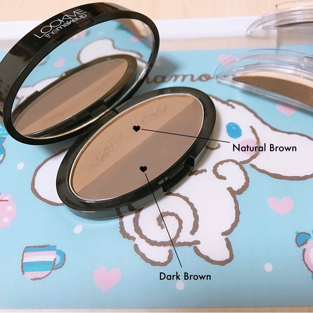 ワンタッチアイブロウ/LOOK ME/パウダーアイブロウを使ったクチコミ(3枚目)