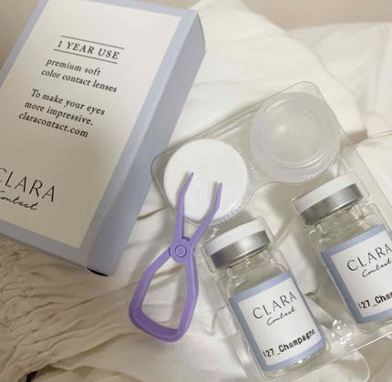 ぴょんた on LIPS 「☑︎カラコンレポ,,,(ㅎ.ㅎ)ෆ今日はCLARACONTAC..」(2枚目)