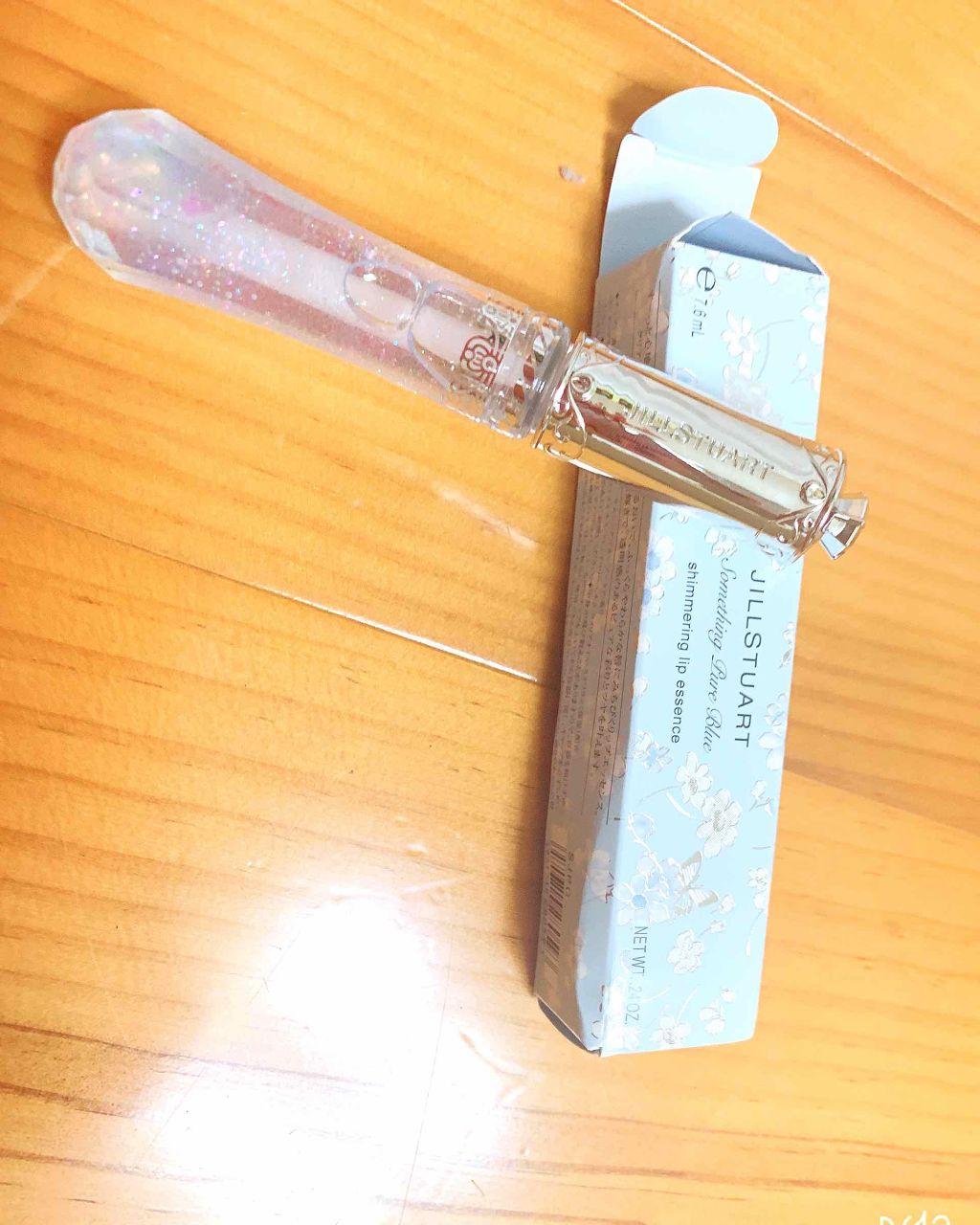 サムシングピュアブルー シマリング リップエッセンス/JILL STUART/リップケアを使ったクチコミ（1枚目）