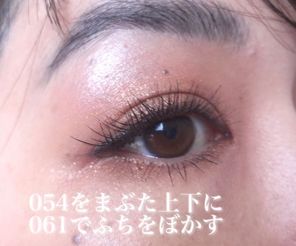 ケイト ザ アイカラー 054 グリッターブラウン/KATE/単色アイシャドウを使ったクチコミ(2枚目)