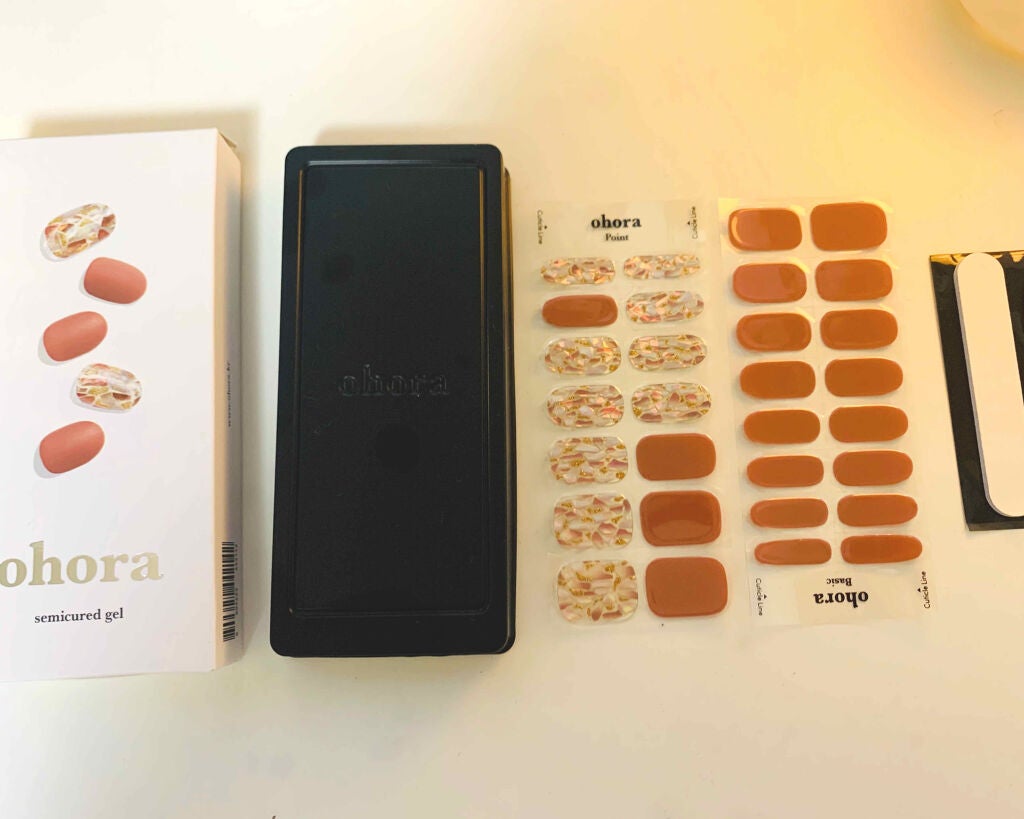 セミキュアジェルネイル(ハンド)/ohora/ネイルシールを使ったクチコミ(3枚目)