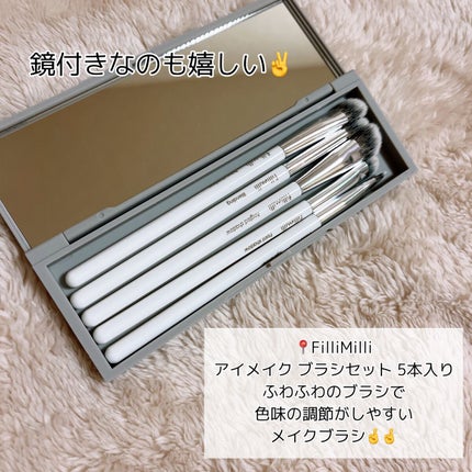 fillimilli アイメイクブラシセット/fillimilli/メイクブラシを使ったクチコミ(6枚目)