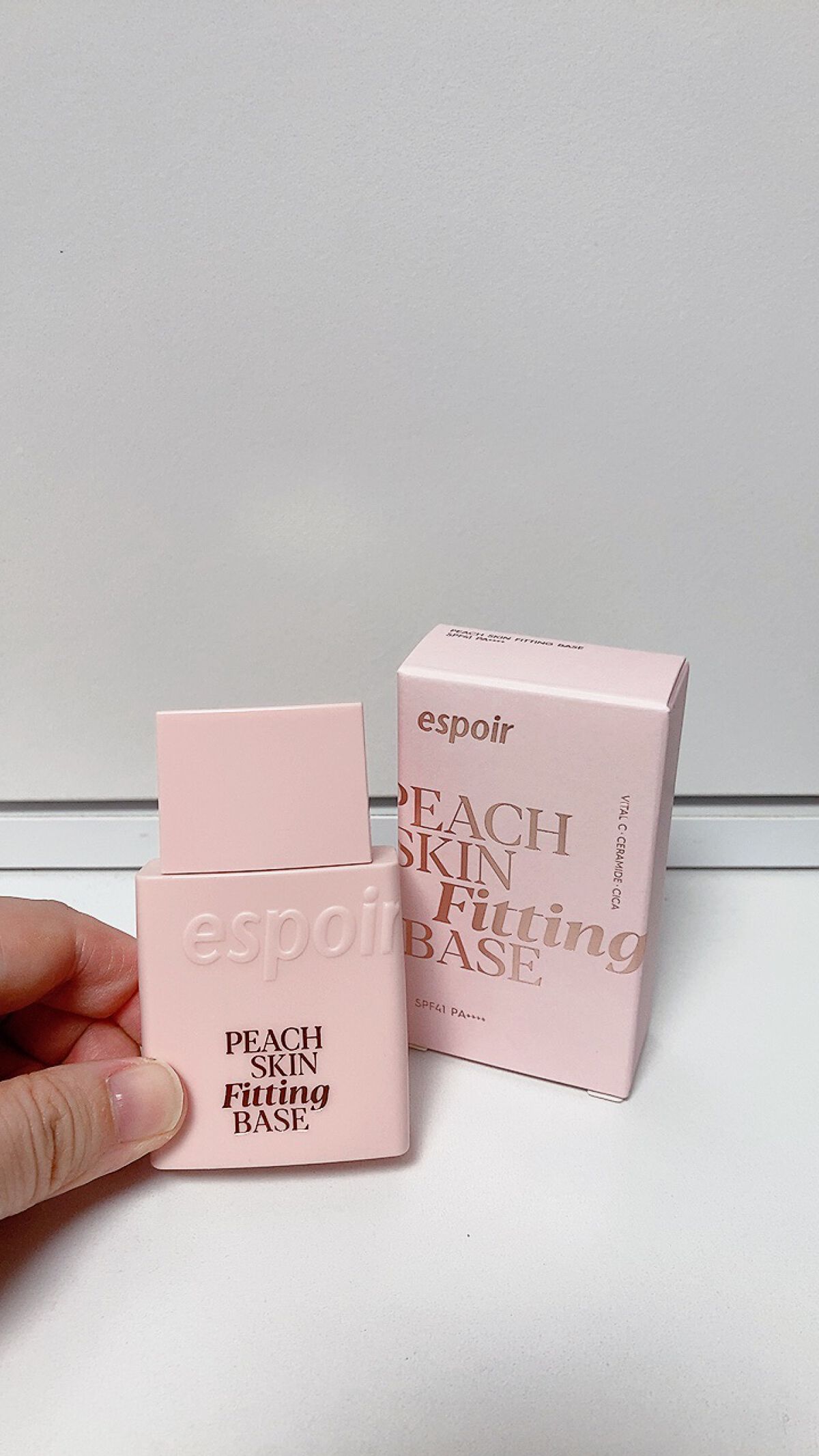 ピーチスキンフィッティングベース/espoir/化粧下地を使ったクチコミ（1枚目）