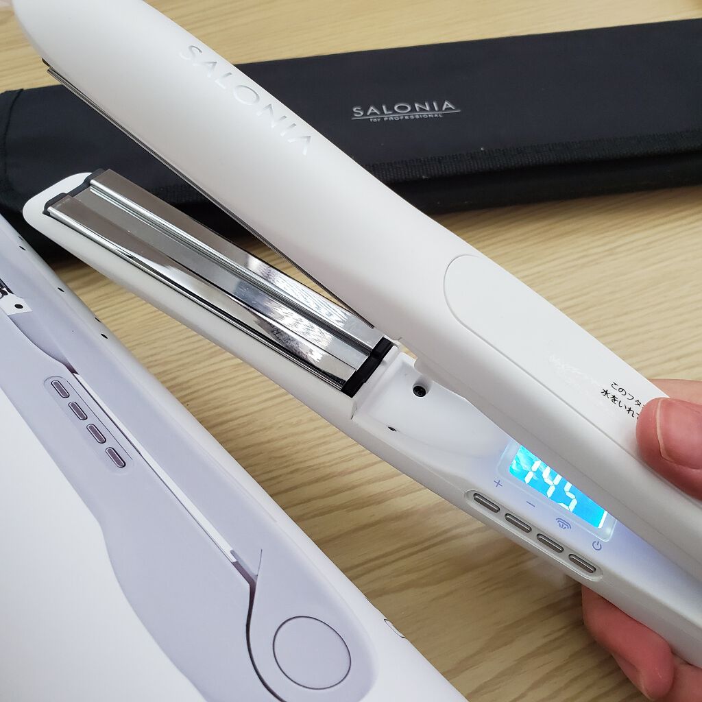  STEAM MOISTURE HAIR STRAIGHTENER/SALONIA/ストレートアイロン by りさこ