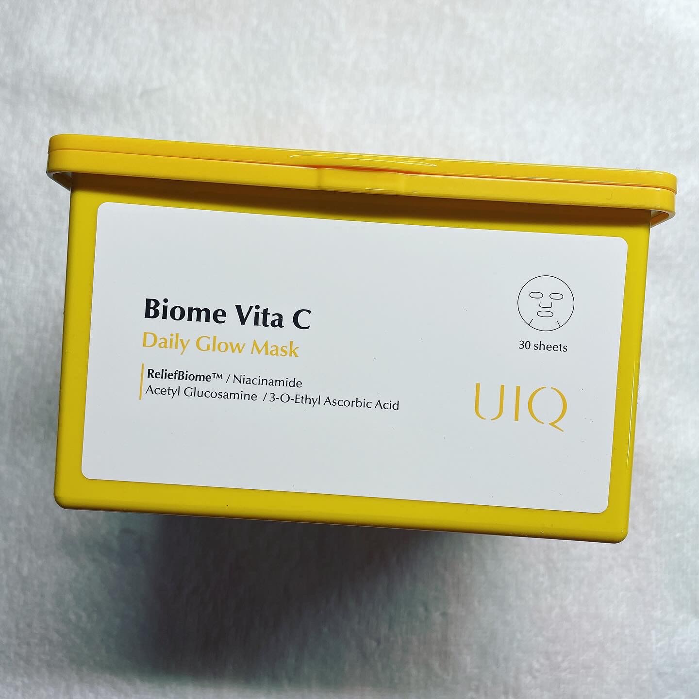 バイオームビタCグローデイリーシートマスク/UIQ/シートマスク・パックを使ったクチコミ（2枚目）