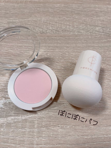 ベアブラッシャー パフ付き/フォレンコス/パウダーチークを使ったクチコミ(4枚目)