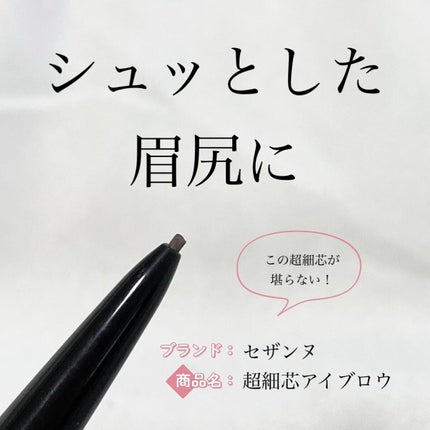 超細芯アイブロウ/CEZANNE/アイブロウペンシルを使ったクチコミ(1枚目)