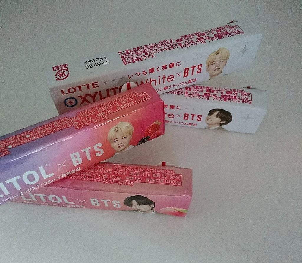 XYLITOLWhite×BTS ピンクグレープフルーツ /ロッテ/その他を使ったクチコミ(4枚目)