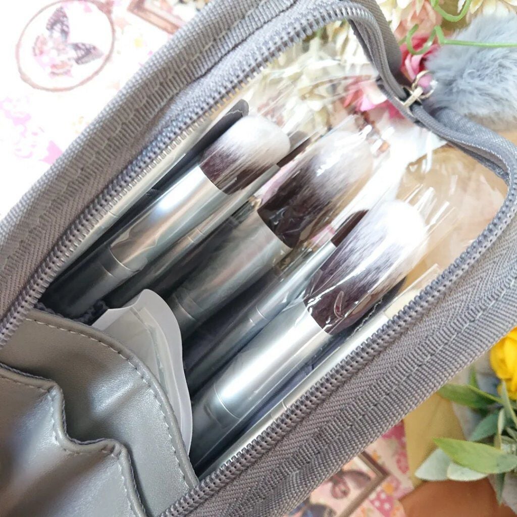 猫モチーフ メイクブラシ 7本セット/SIXPLUS/メイクブラシを使ったクチコミ(5枚目)