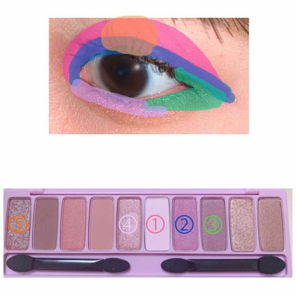 プレイカラー アイシャドウ/ETUDE/アイシャドウパレットを使ったクチコミ(4枚目)