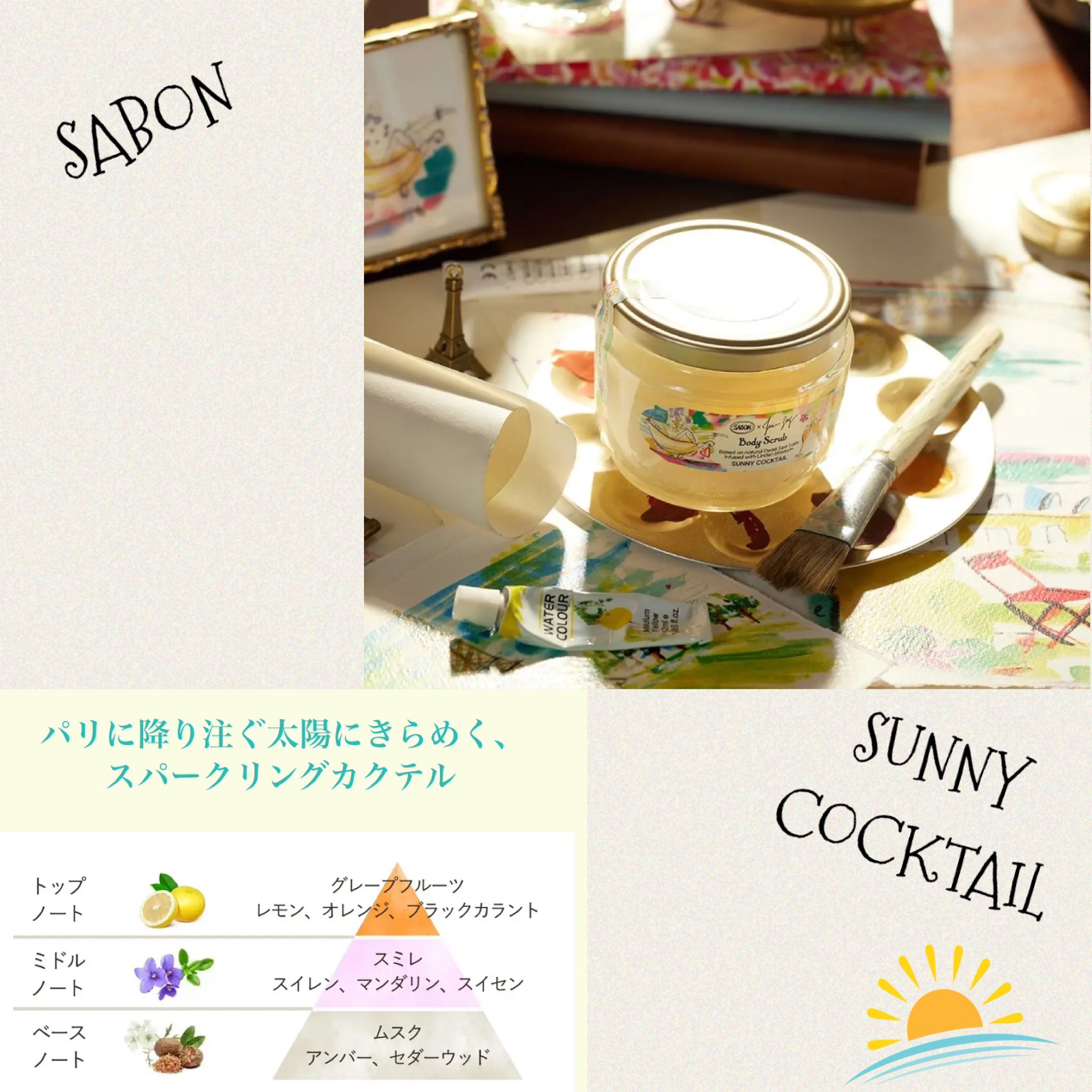 ボディスクラブ サニー・カクテル/SABON/ボディスクラブを使ったクチコミ（1枚目）