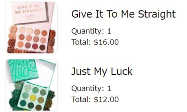 Give It To Me Straight/ColourPop/アイシャドウパレットを使ったクチコミ（2枚目）