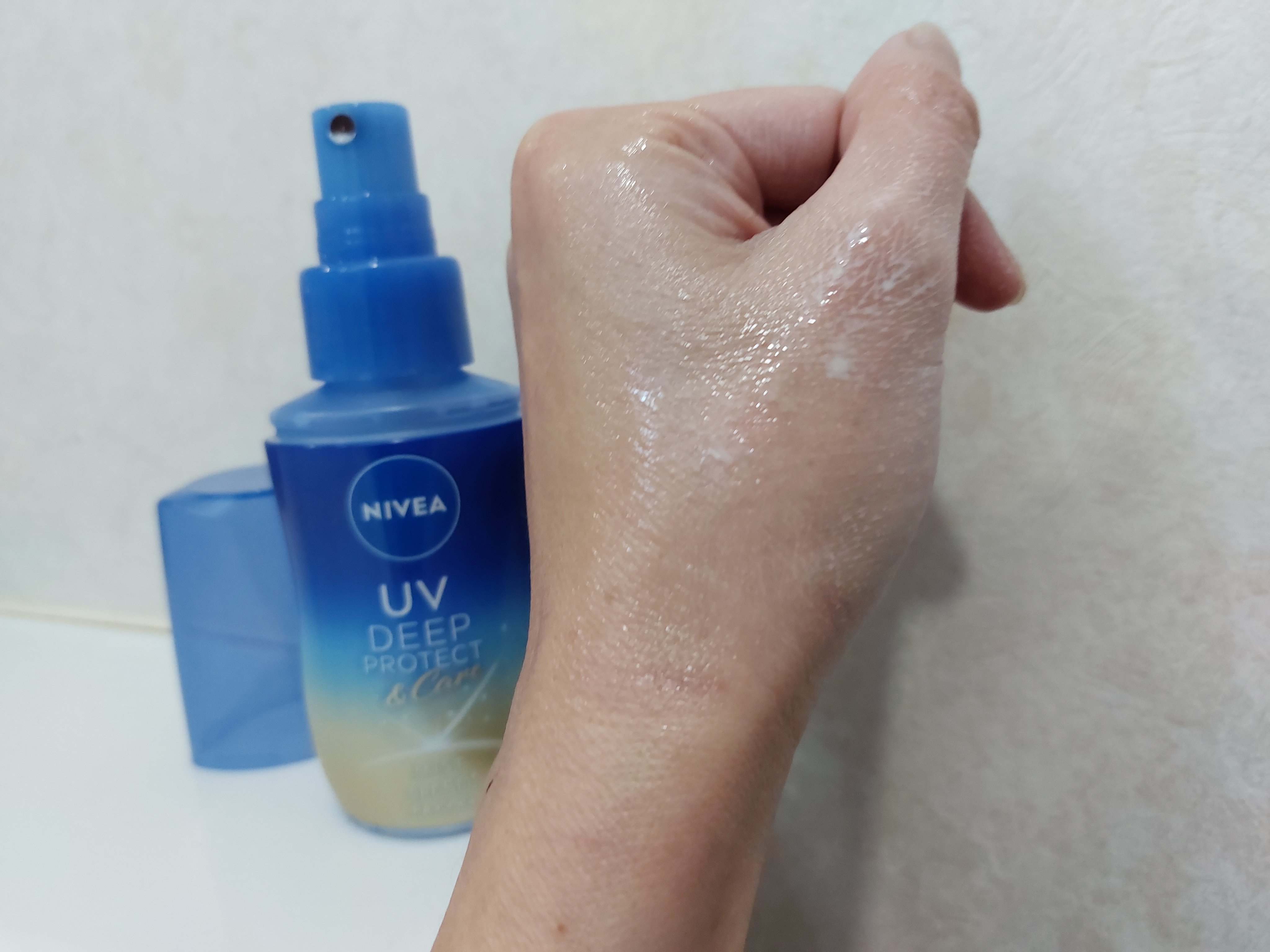 ニベアUV ディーププロテクト＆ケア ミルクミスト/ニベア/日焼け止めミスト・スプレーを使ったクチコミ（3枚目）