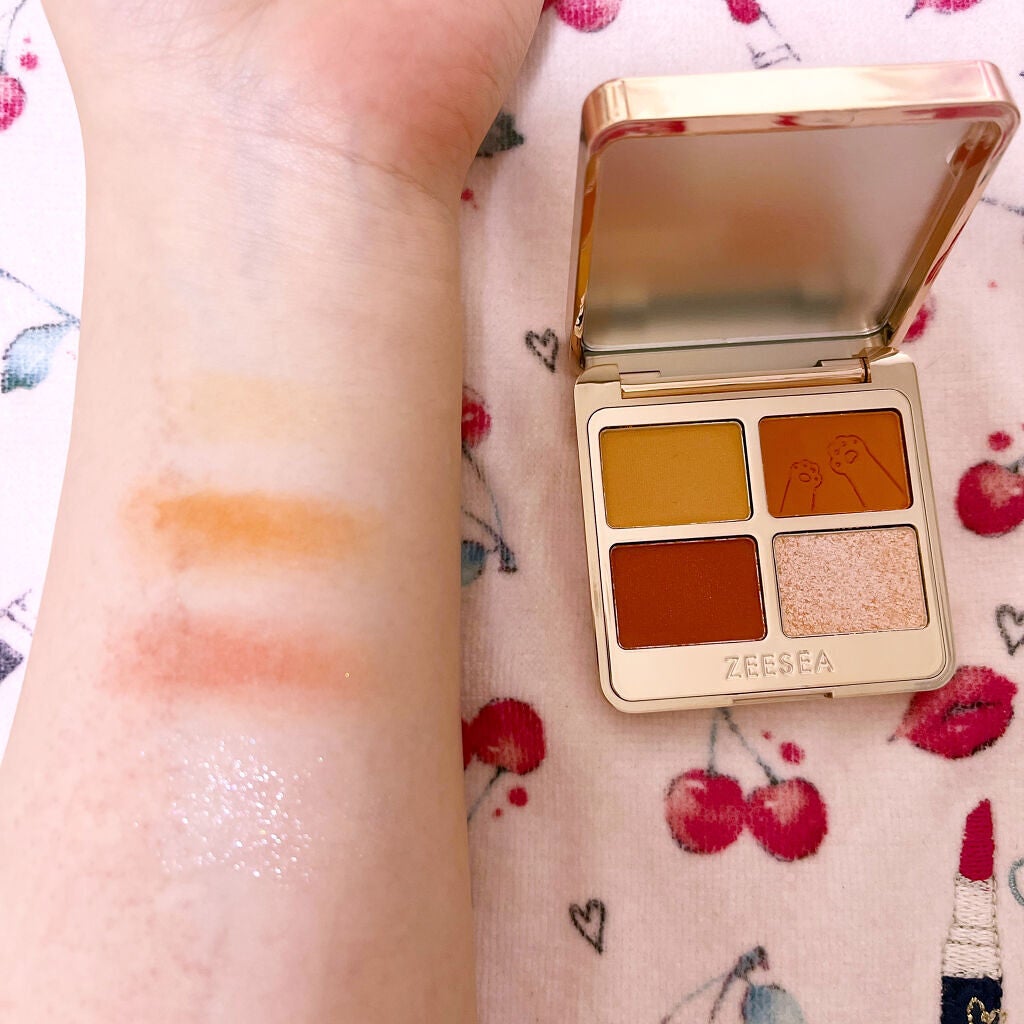 アニマルアイシャドウ(4シェード)/ZEESEA/アイシャドウパレットを使ったクチコミ(4枚目)