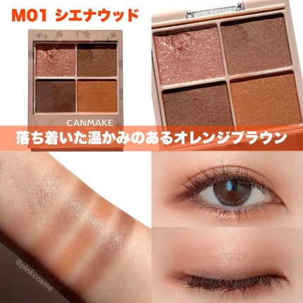 シルキースフレアイズ(マットタイプ)/キャンメイク/アイシャドウパレットを使ったクチコミ(2枚目)