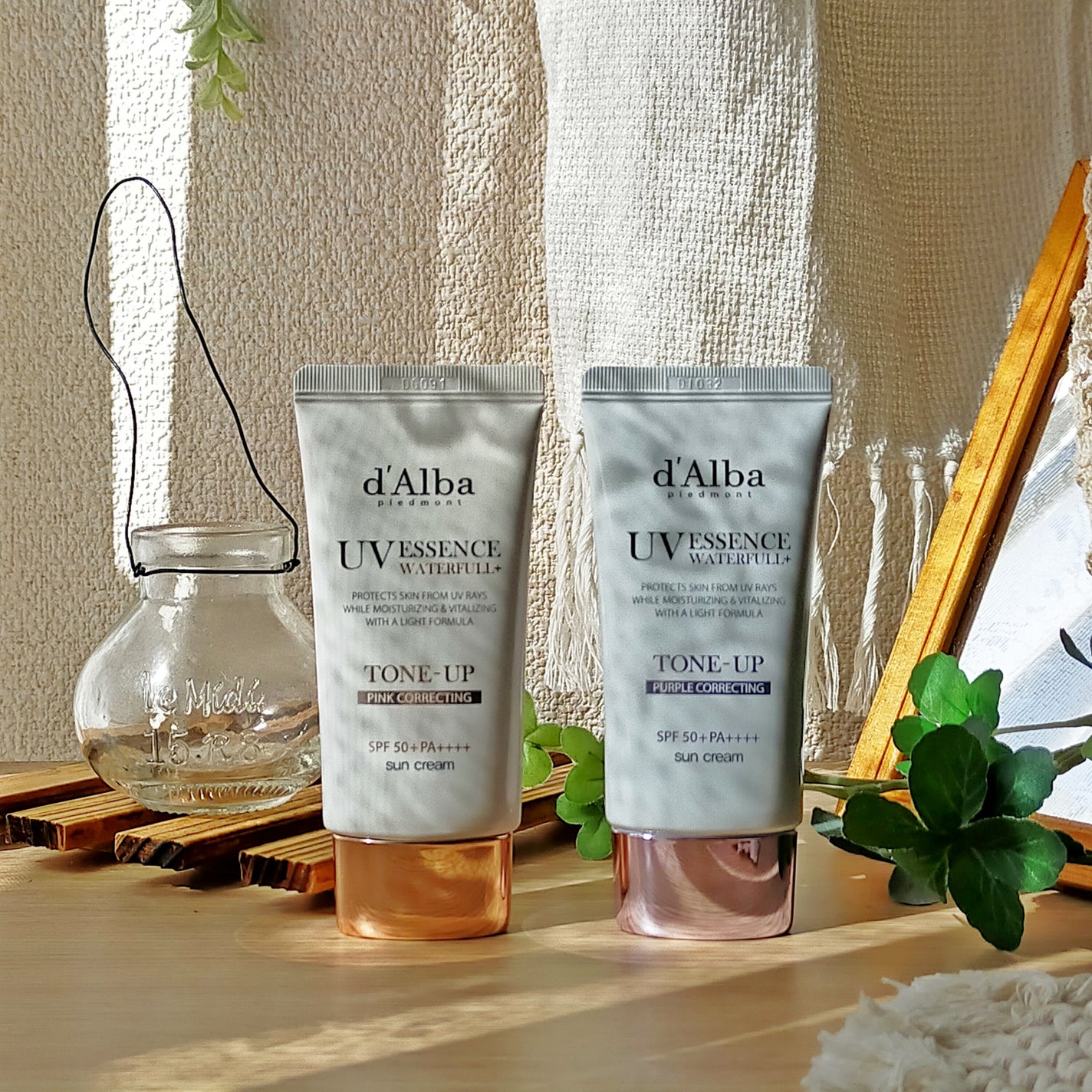 ダルバ ウォータフル トーンアップ サンクリーム(パープル)/ダルバ/日焼け止めクリームを使ったクチコミ(1枚目)