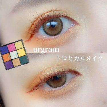 UR GLAM　BLOOMING EYE COLOR PALETTE/U R GLAM/パウダーアイシャドウを使ったクチコミ（1枚目）