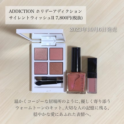 ホリデー アディクション サイレント ウィッシュⅡ /ADDICTION/メイクアップキットを使ったクチコミ(2枚目)