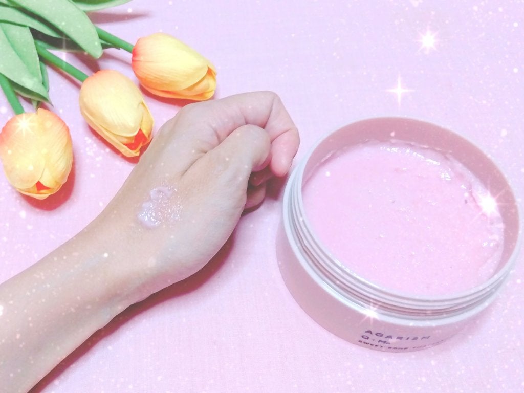 Q+Me スウィート ボム タラソ スクラブ/AGARISM/バスト・ヒップケアを使ったクチコミ(3枚目)