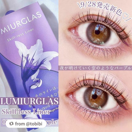 スキルレスライナー/LUMIURGLAS/リキッドアイライナーを使ったクチコミ(1枚目)