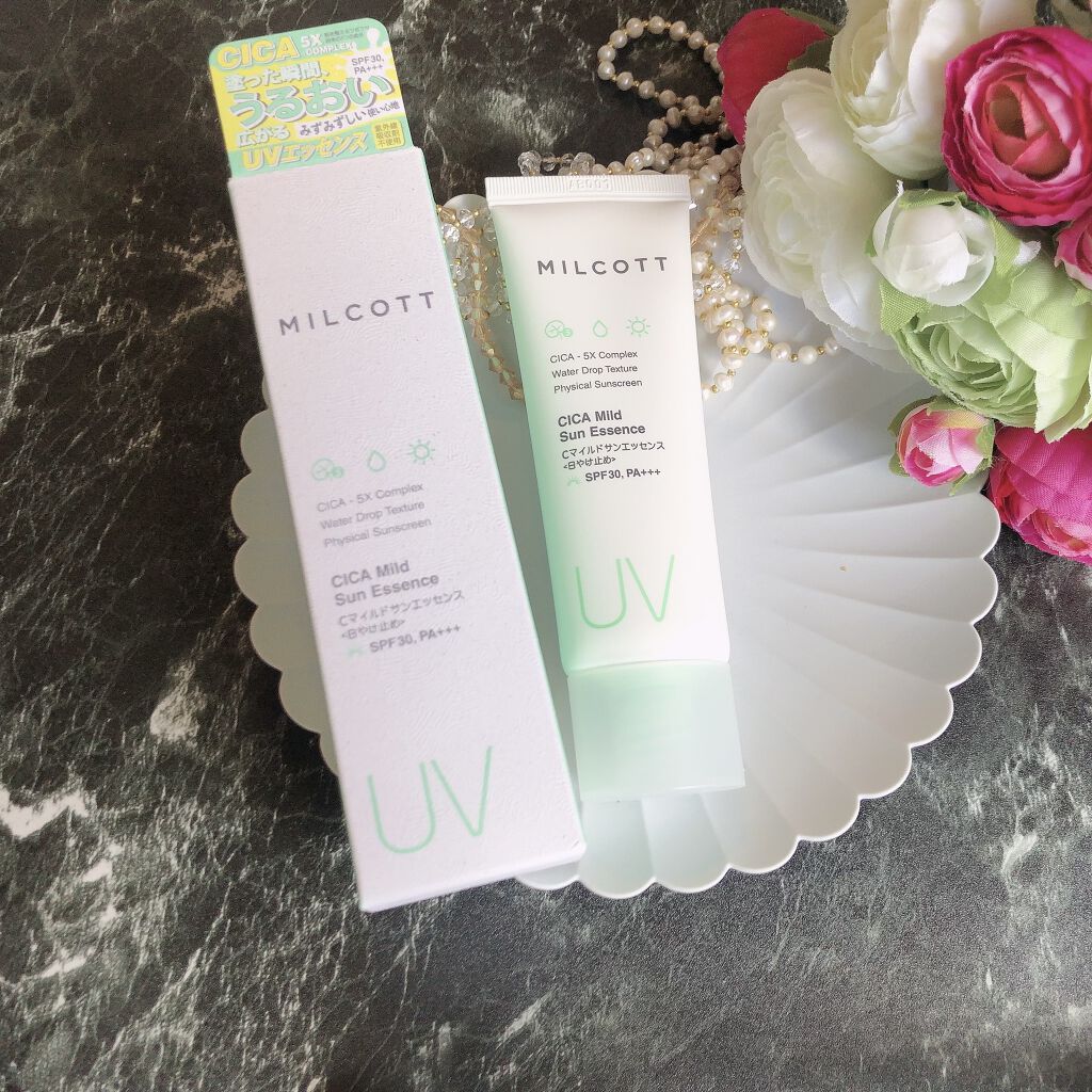 CICA Mild Sun Essensce/MILCOTT/日焼け止めクリームを使ったクチコミ（1枚目）