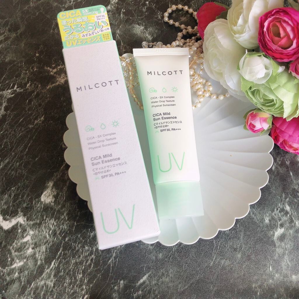 CICA Mild Sun Essensce/MILCOTT/日焼け止めクリームを使ったクチコミ(1枚目)