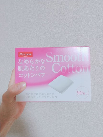 なめらかな肌ざわりのコットンパフ/M's one/コットンを使ったクチコミ(2枚目)