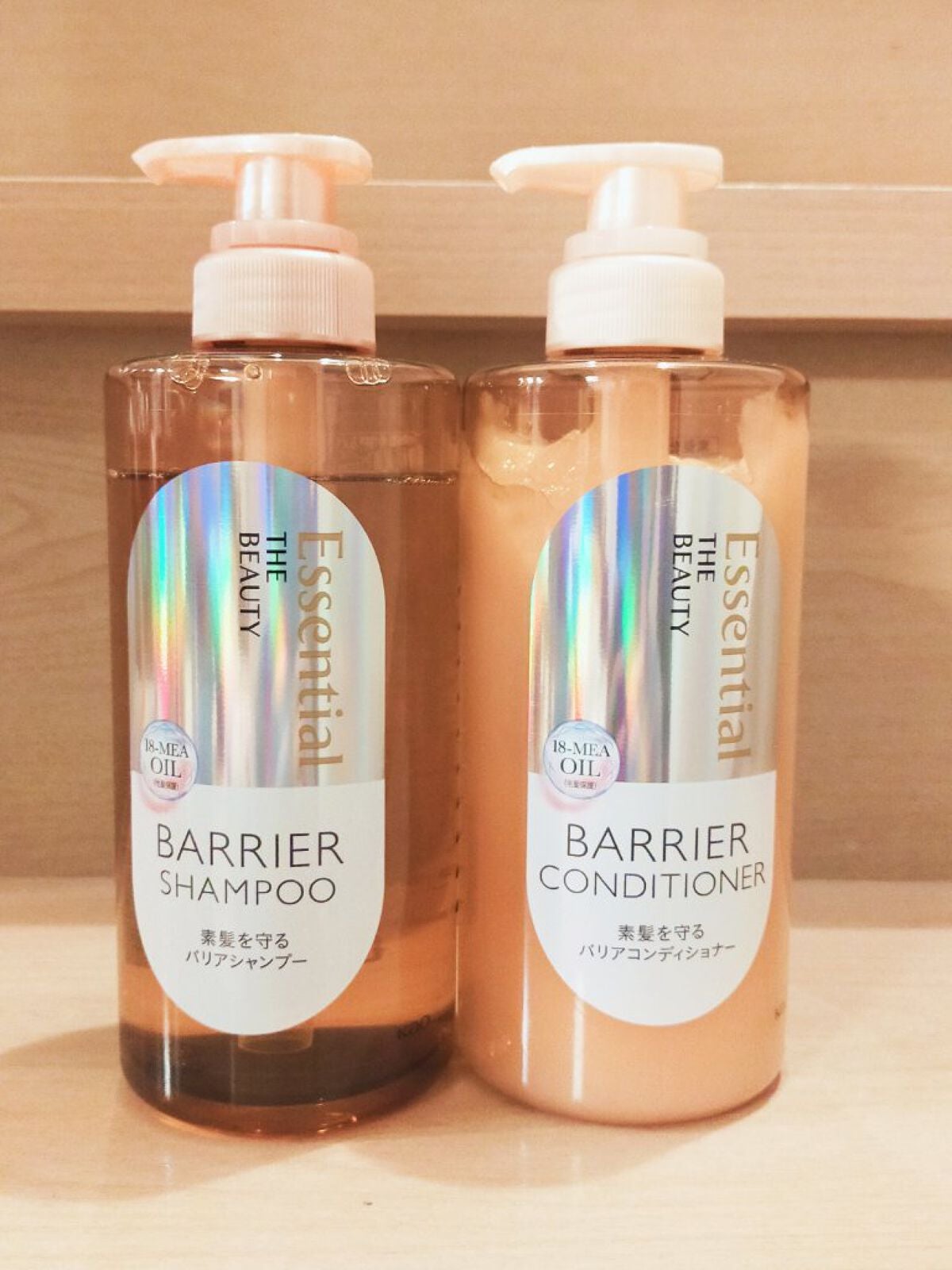 ザビューティ 髪のキメ美容素髪を守る バリアシャンプー/コンディショナー/エッセンシャル/シャンプー・コンディショナーを使ったクチコミ(2枚目)