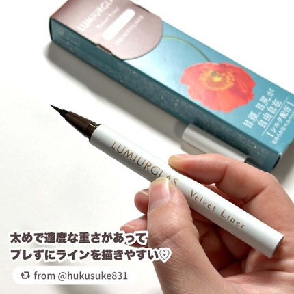 ベルベットライナー/LUMIURGLAS/リキッドアイライナーを使ったクチコミ(4枚目)